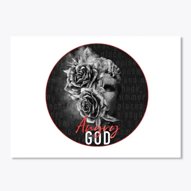 Angry God Sticker